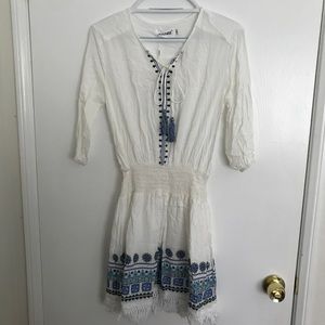 NWT Summer Beach White Embroidery Dress